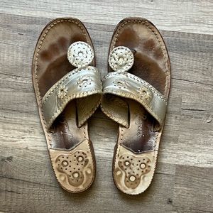 Jack Rogers Flat Sandal - Platinum